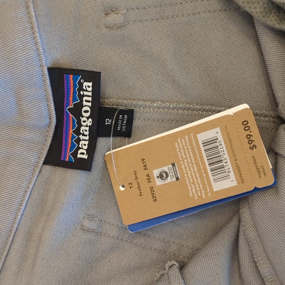 Patagonia Escala Rock Pants, sz 12, Grey